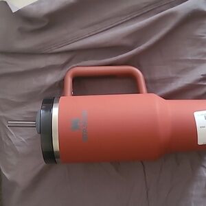 ✨️ Stanley Soft Coral Travel Mug with Straw